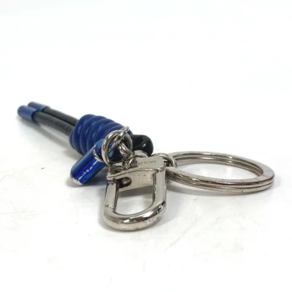 Louis Vuitton Vintage Pre-owned Leather key-holders Blue Heren