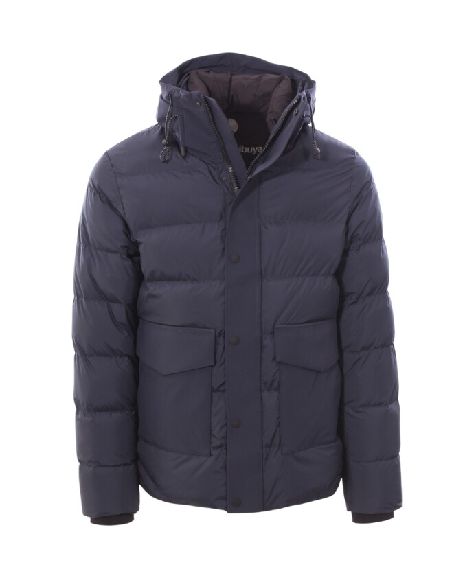 navy-blue-polyester-jas-met-capuchon