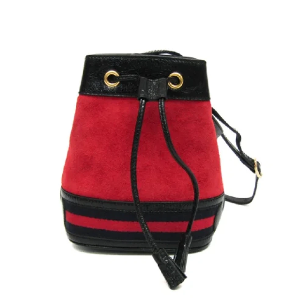 Gucci Vintage Pre-owned Suede gucci-bags Red Dames