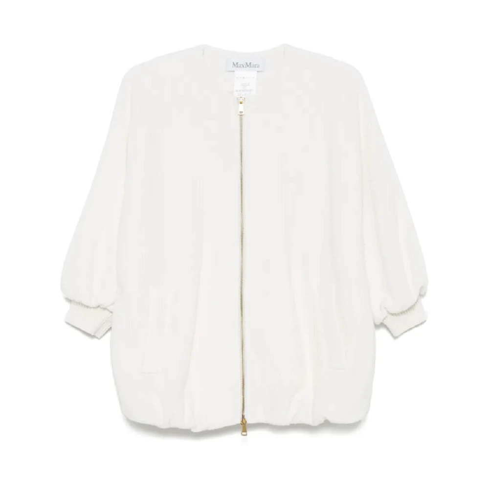 Max Mara White Luxurious Wool Cashmere Jacket Aw25 - Female - Light Jackets - 2XS - Jackets