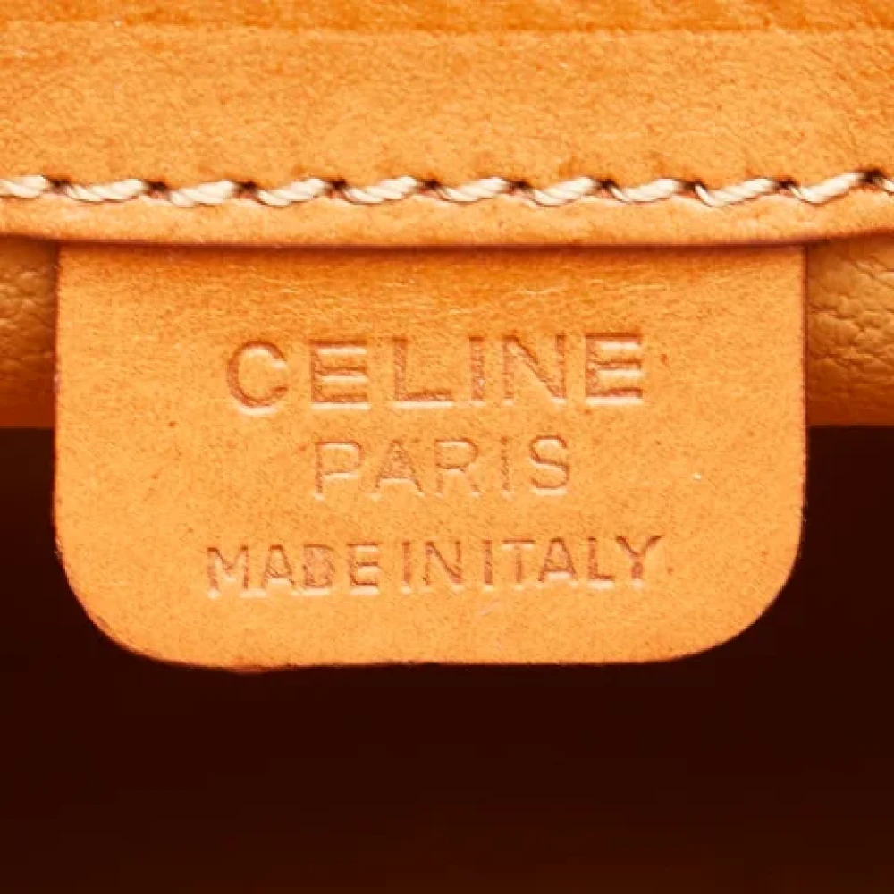 Celine Vintage Pre-owned Canvas handbags Brown Dames