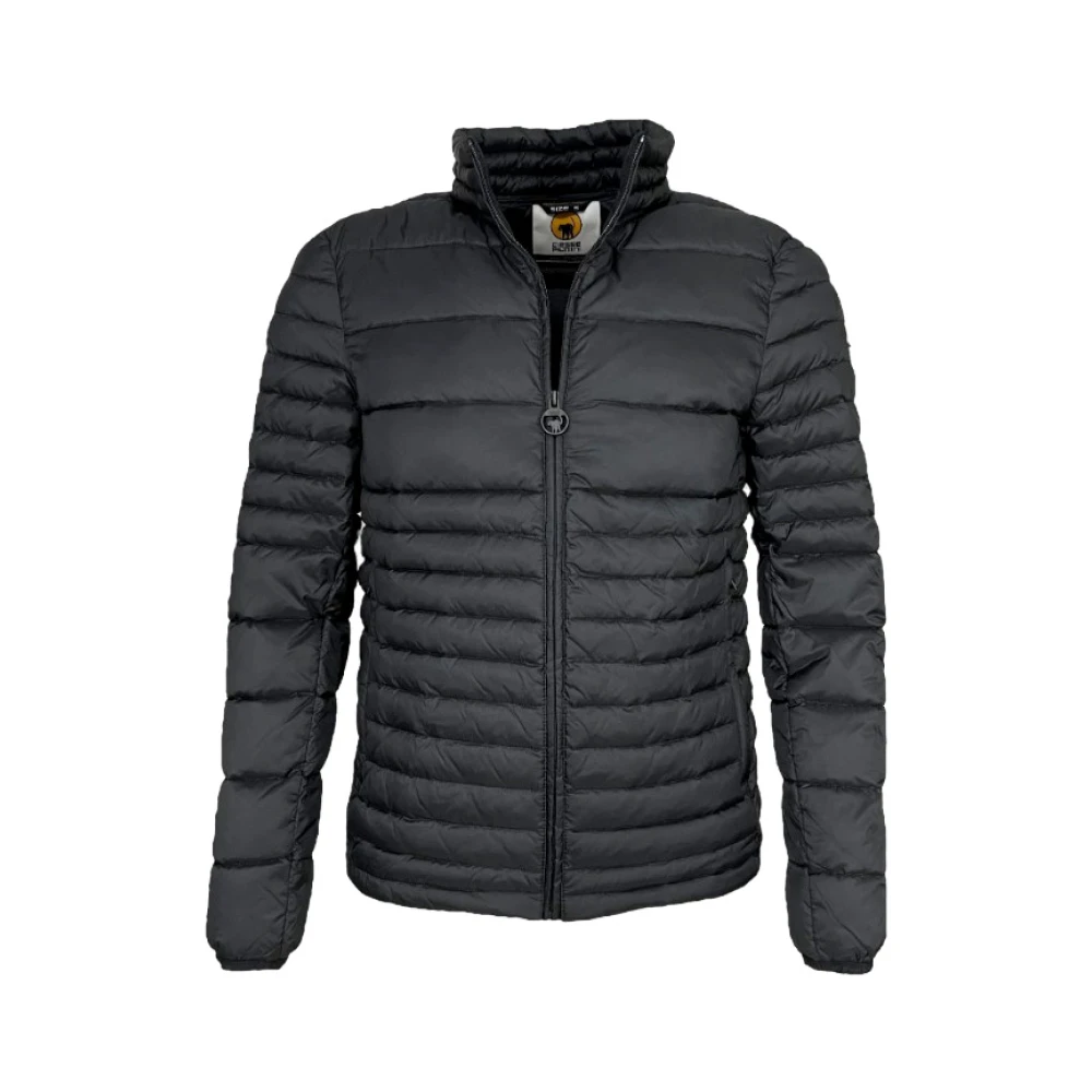 Ciesse Piumini Heren Stoffen Jas met Ritssluiting en Capuchon Black Heren