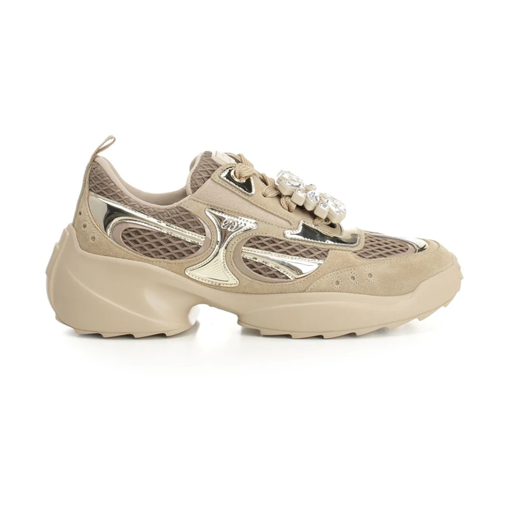Roger Vivier Viv on the Run Sneakers Dames Schoenen Beige