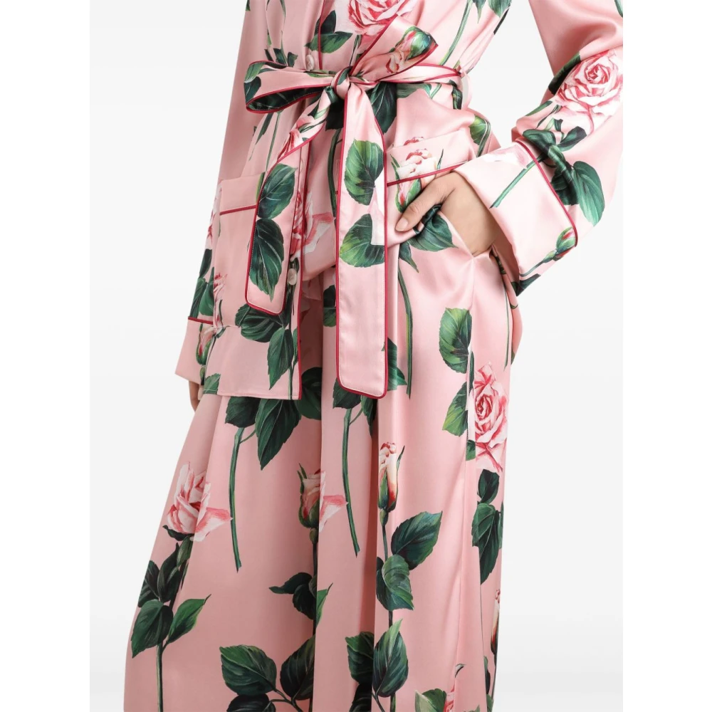 Dolce & Gabbana Roze Stijlvolle Broek Multicolor Dames