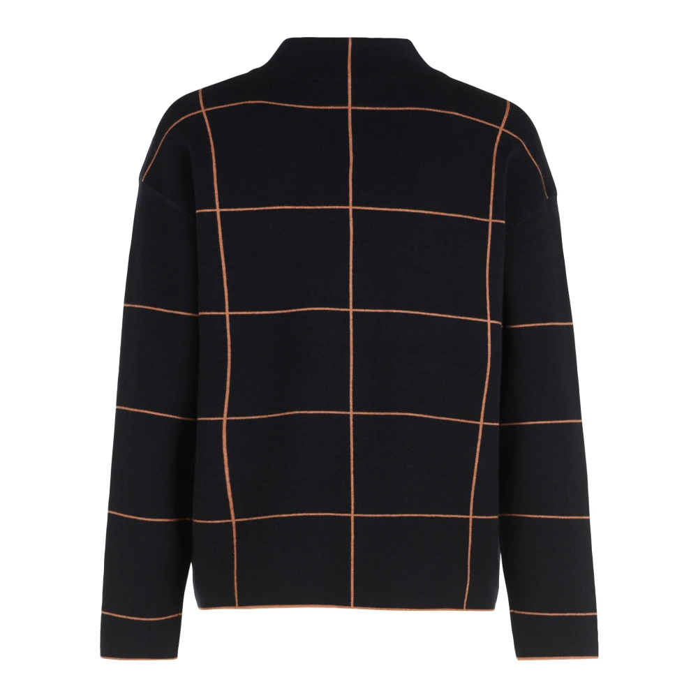 Betty Barclay Glitterend Geruite Trui Black Dames