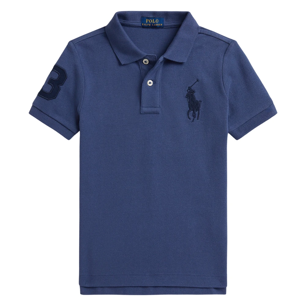 Ralph Lauren Boys Blue Kids Short Sleeve T-Shirts, 5 Y, Logo Polo Shirt