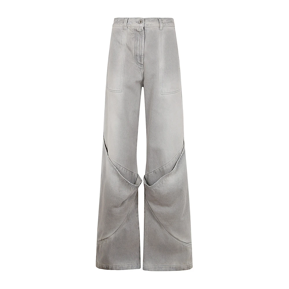 The Attico Vintage Grijze Lange Broek Gray Dames