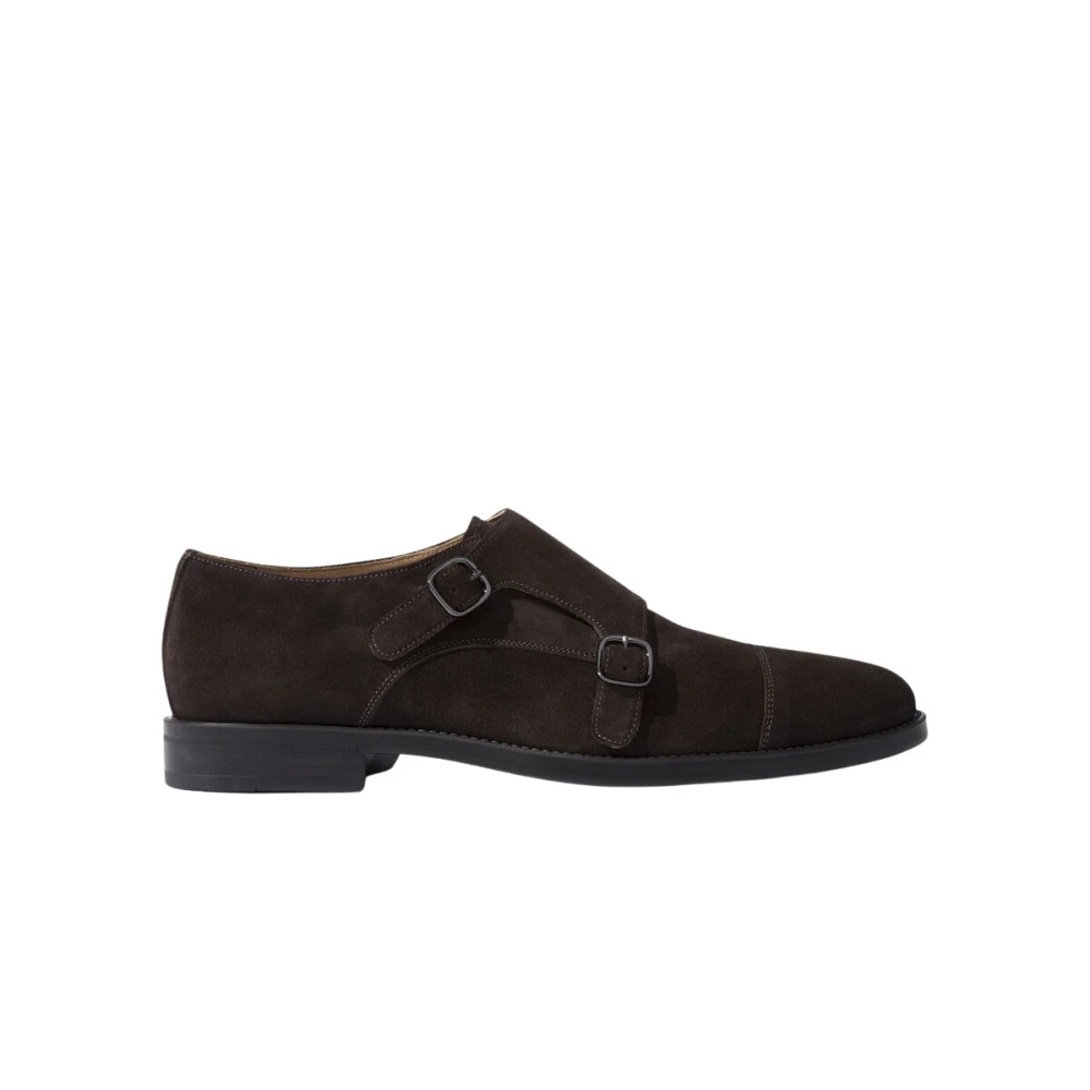 Scarosso Francesco Moro Scamosciato Monk Shoes Brown, Herr