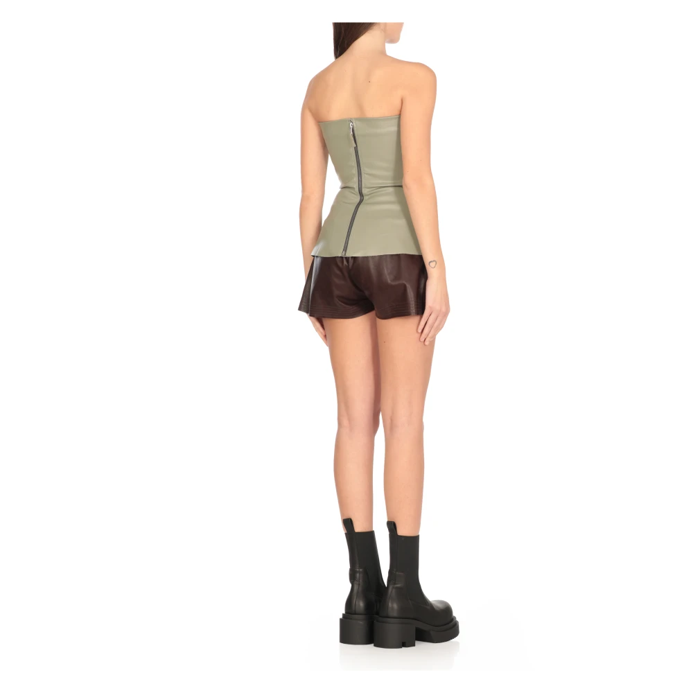 Rick Owens Groene Katoenen Top Green Dames