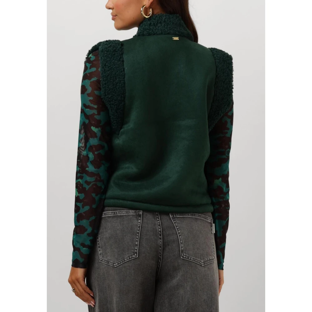 Pom Amsterdam Teal Green Lammy Blazer Green Dames