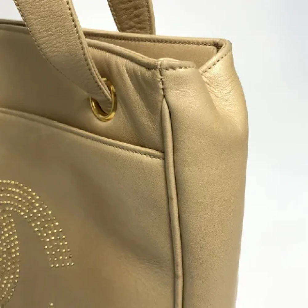 Chanel Vintage Pre-owned Leather chanel-bags Yellow Dames