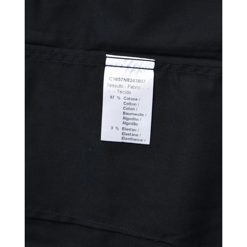 Daniele Alessandrini Basis Polo Kraag Shirt Black Heren