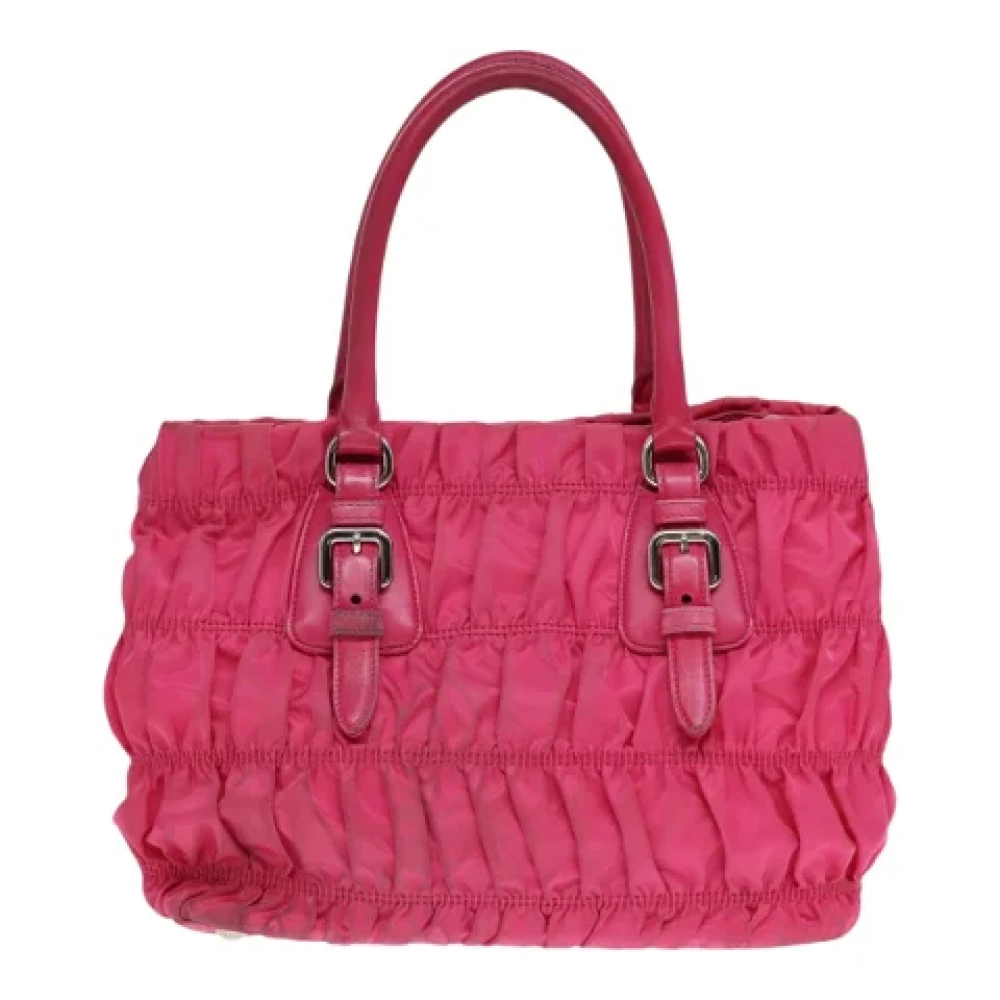 Prada Vintage Pre-owned Leather prada-bags Pink Dames