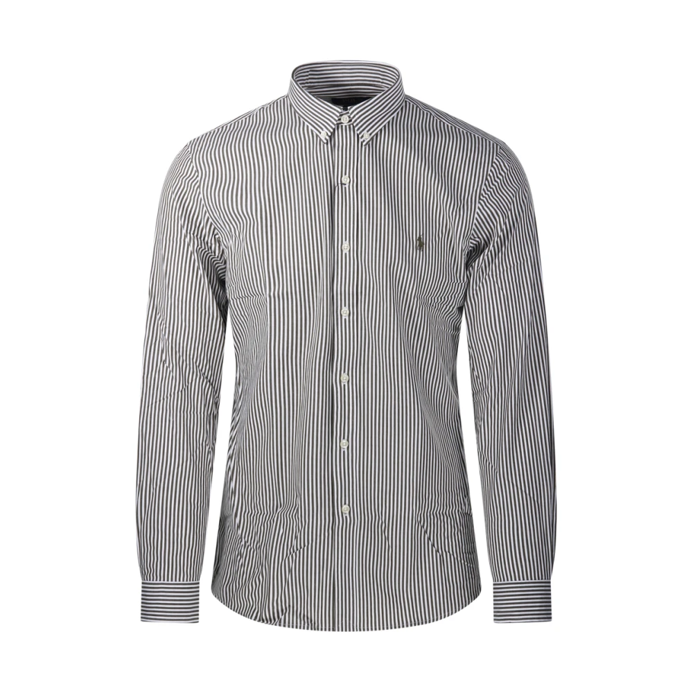 Ralph Lauren Lange Mouw Sportshirt Blue Heren