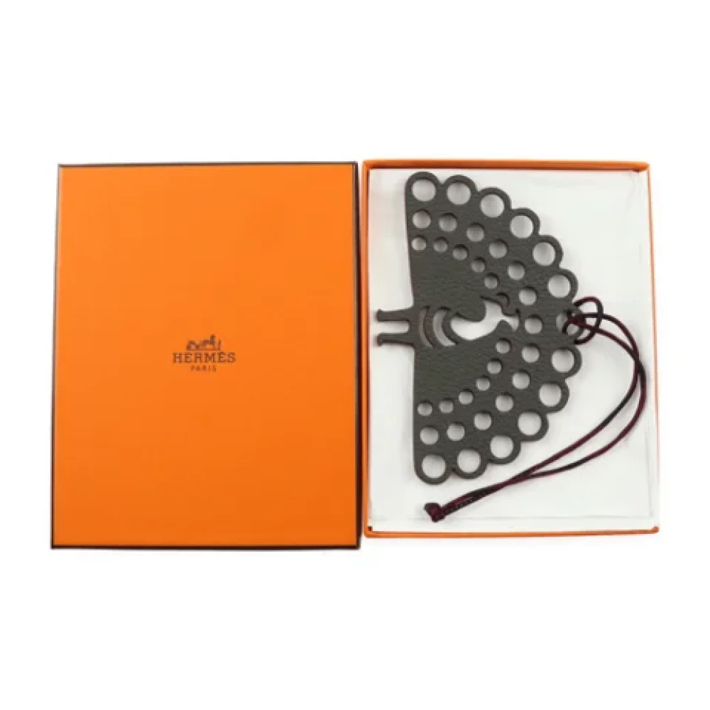 Hermès Vintage Pre-owned Fabric key-holders Gray Dames