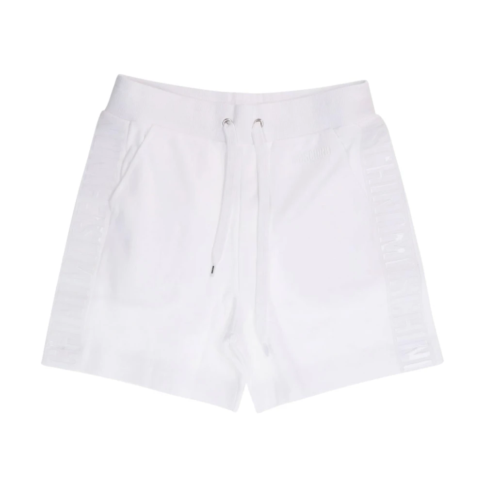 Moschino Witte Katoenen Regular Fit Shorts White Heren