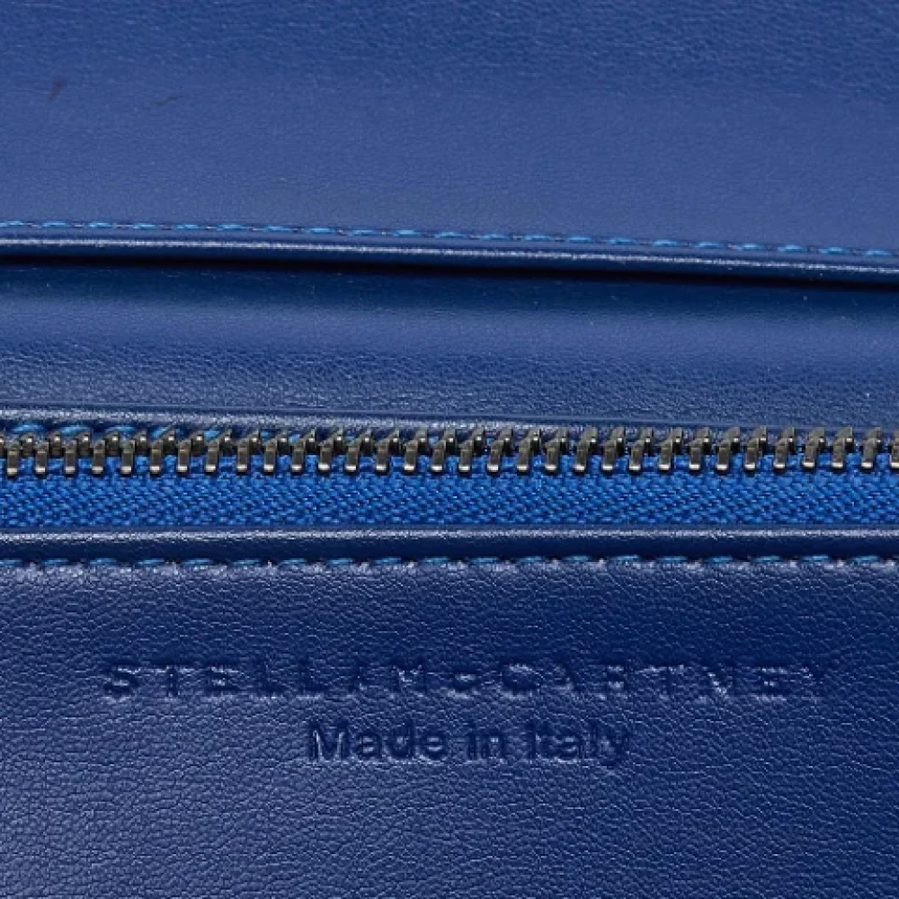 Stella McCartney Pre-owned Suede wallets Blue Dames