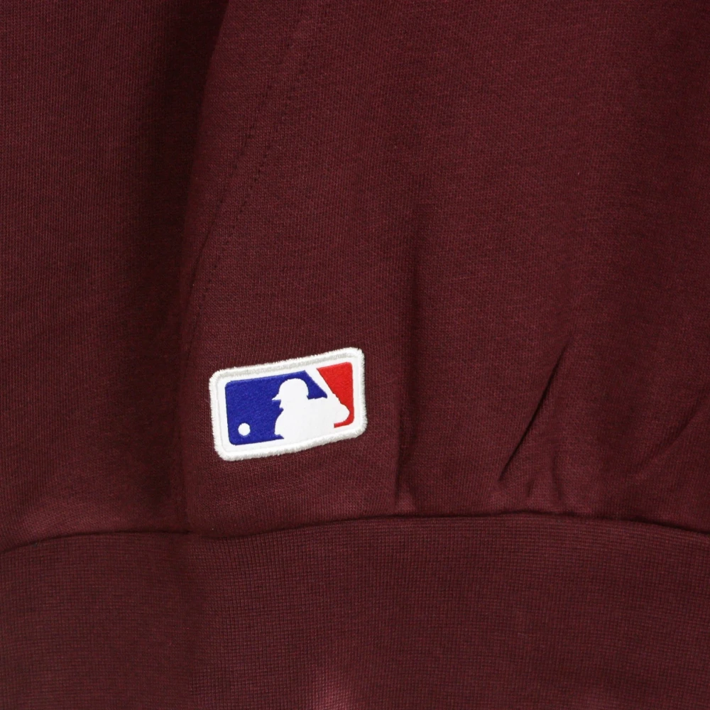 new era Team Logo Hoody Bordeaux Wit Brown Heren