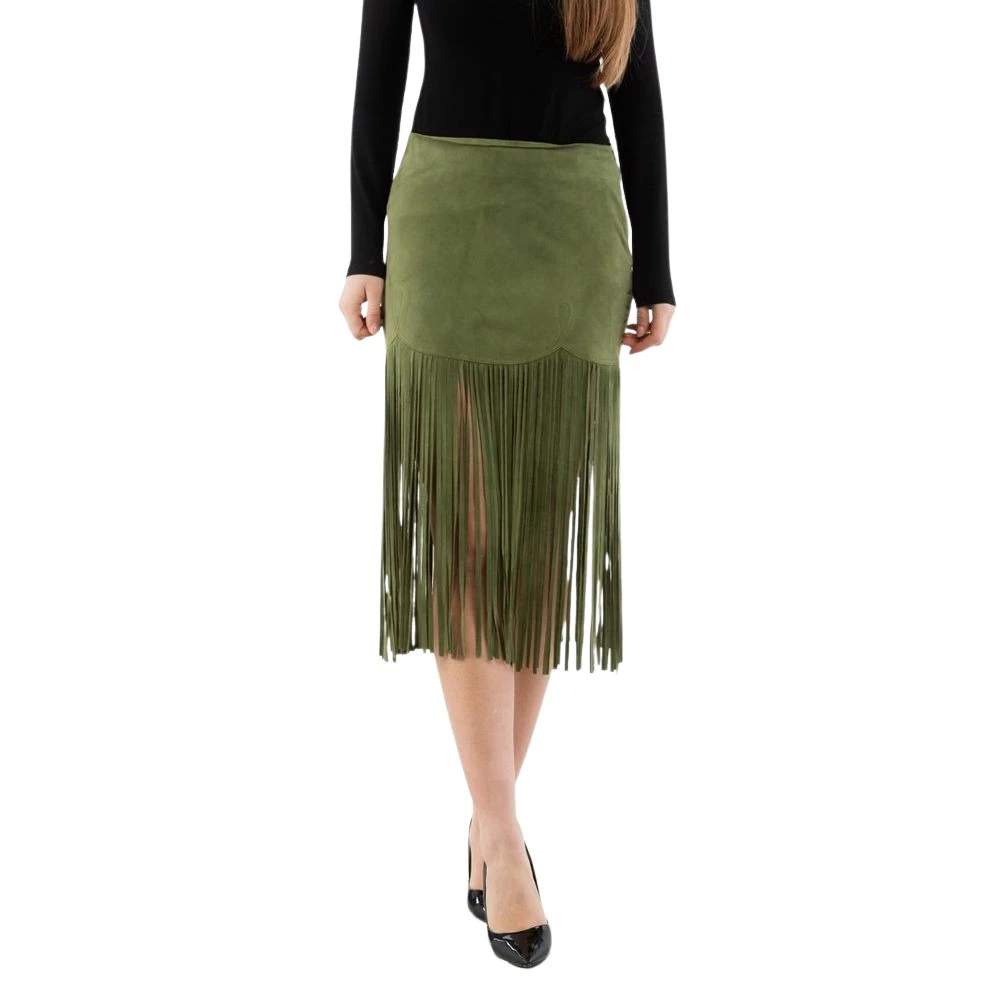 Moschino Vrouw Groente Midi Rok