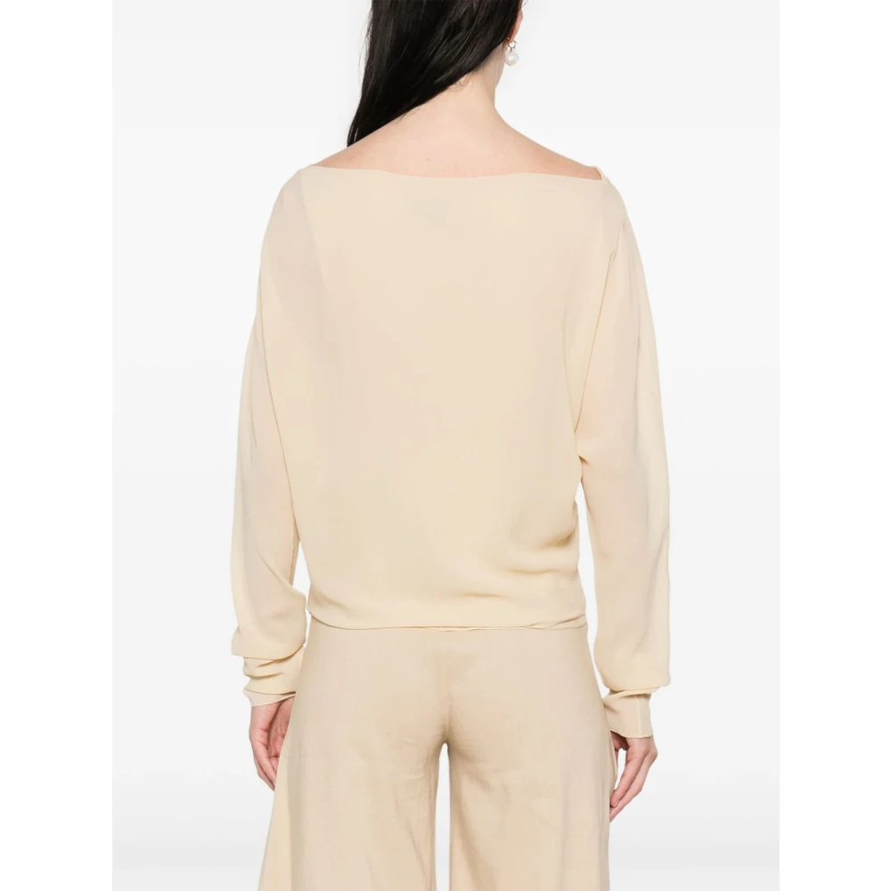 Cortana Beige Dolman Sleeves Sweater Beige Dames
