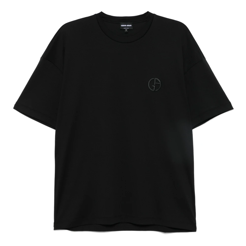 Giorgio Armani Men's Black T-Shirt For - T-Shirts - M - Tops