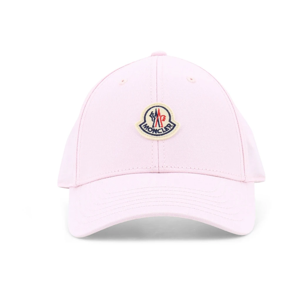 Moncler Women's Pink Gabardine Baseball Cap - Hats & Caps - One Size - Accessories