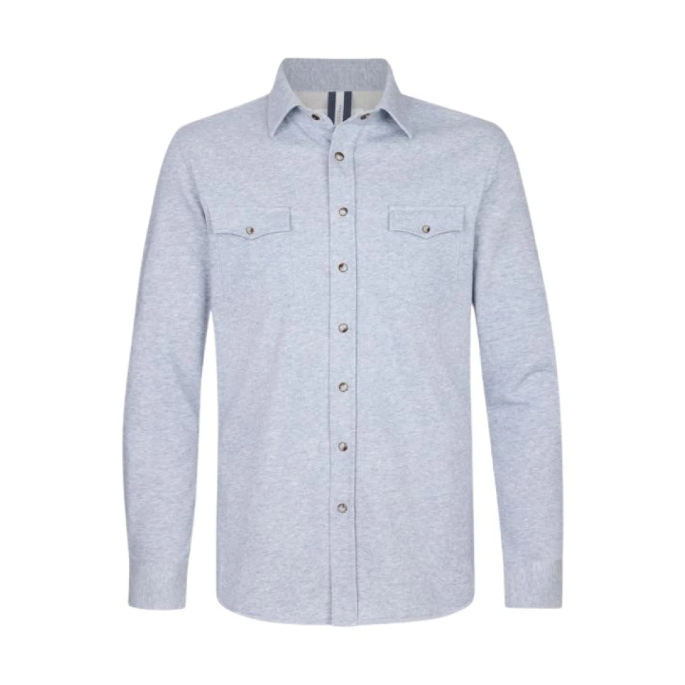 Profuomo Stijlvol Overshirt Blue Heren