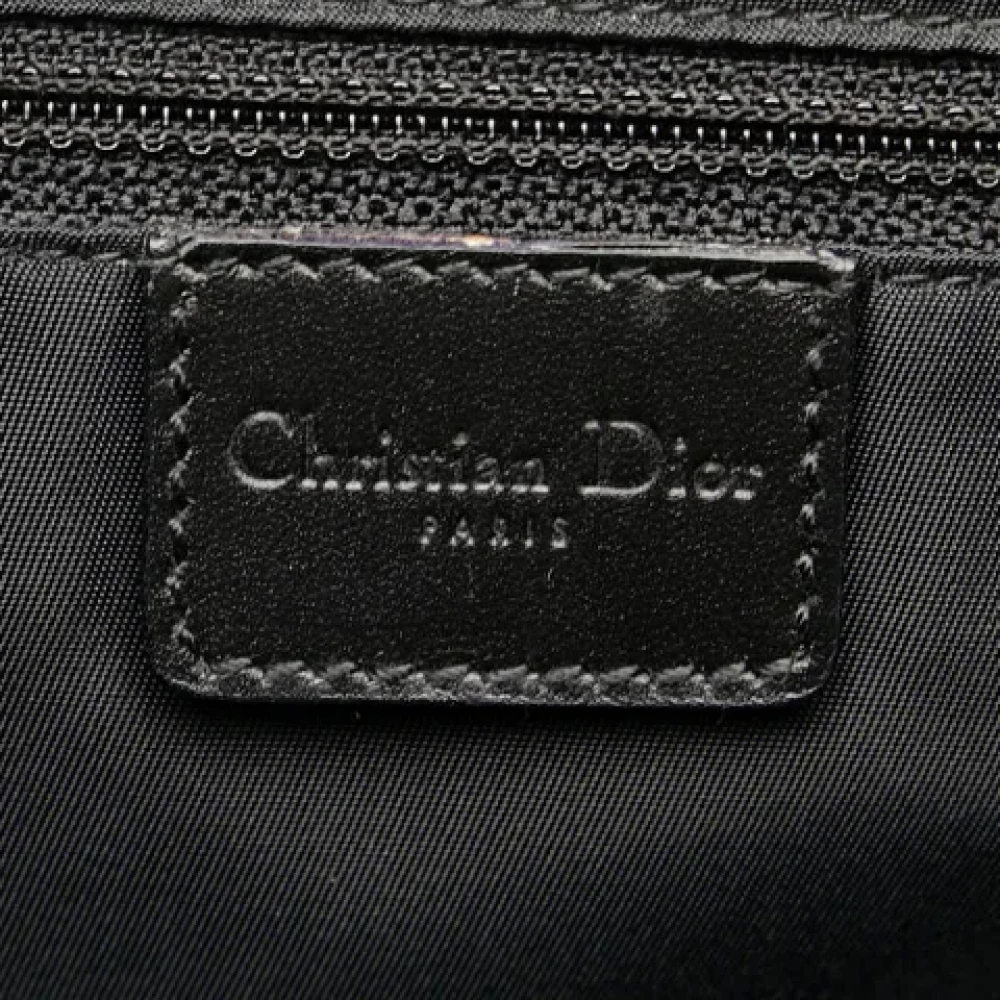 Dior Vintage Pre-owned Canvas shoulder-bags Black Dames