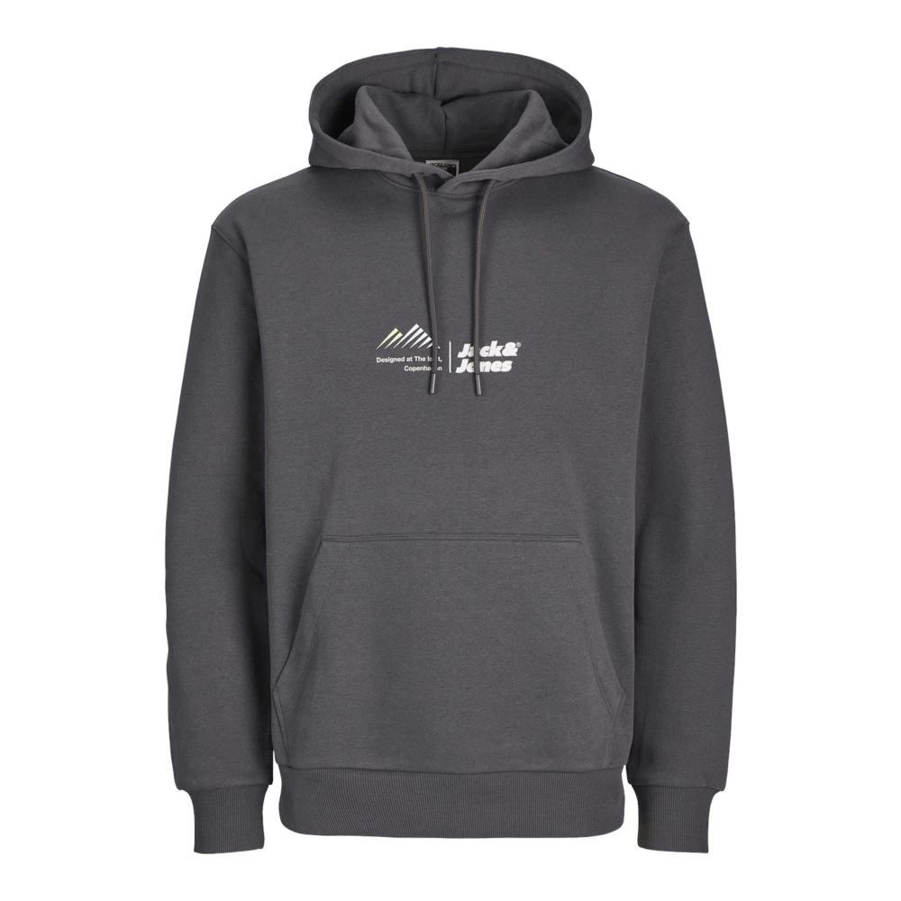 jack & jones Lima Logo Hoodie Gray Heren