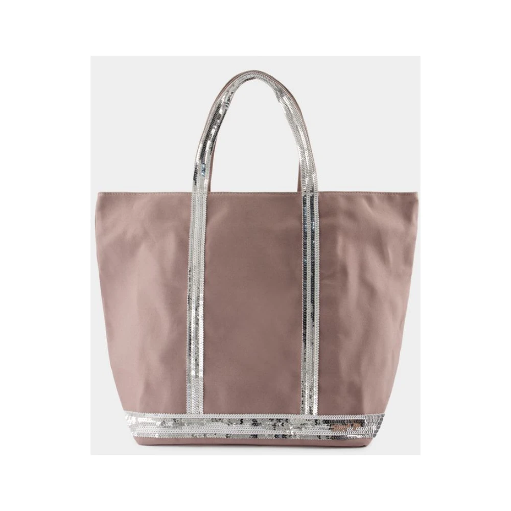Vanessa Bruno Grijze Katoenen Shopper Tas met Strass Gray Dames