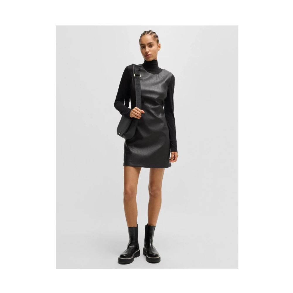 Hugo Boss Elegante Jurk voor Vrouwen Black Dames