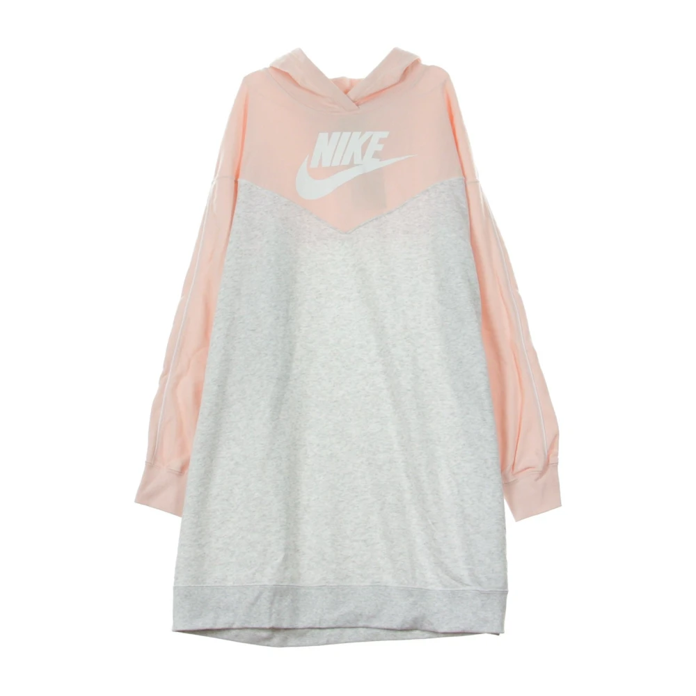 Nike Heritage Hoody Jurk in Birch Pink White Dames
