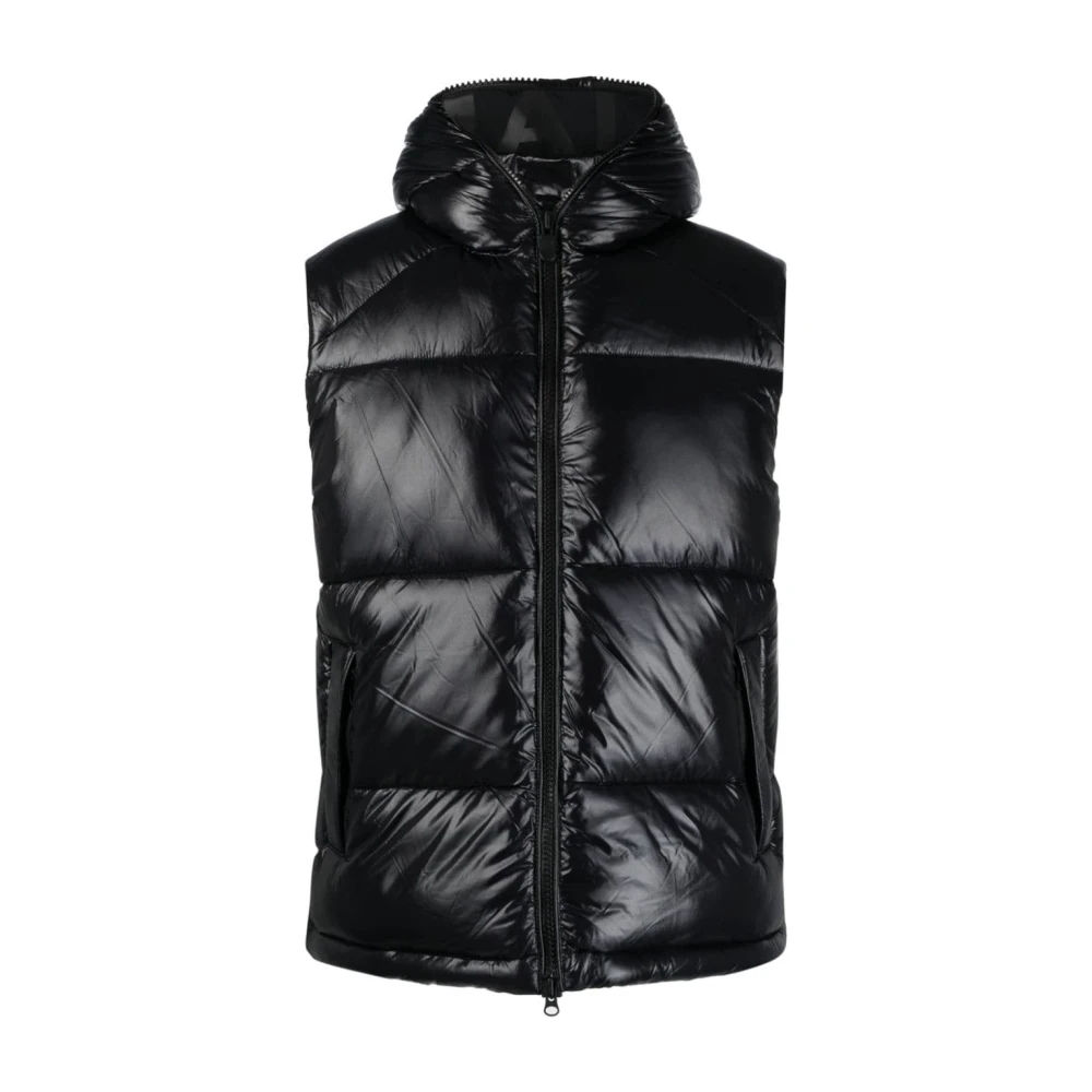 Save The Duck Dexter Hooded Padded Gilet Black Heren