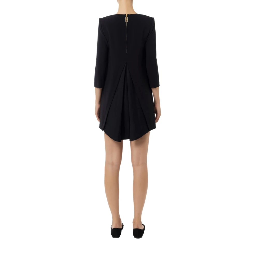 Elisabetta Franchi Korte Jurk met Elegant Design Black Dames