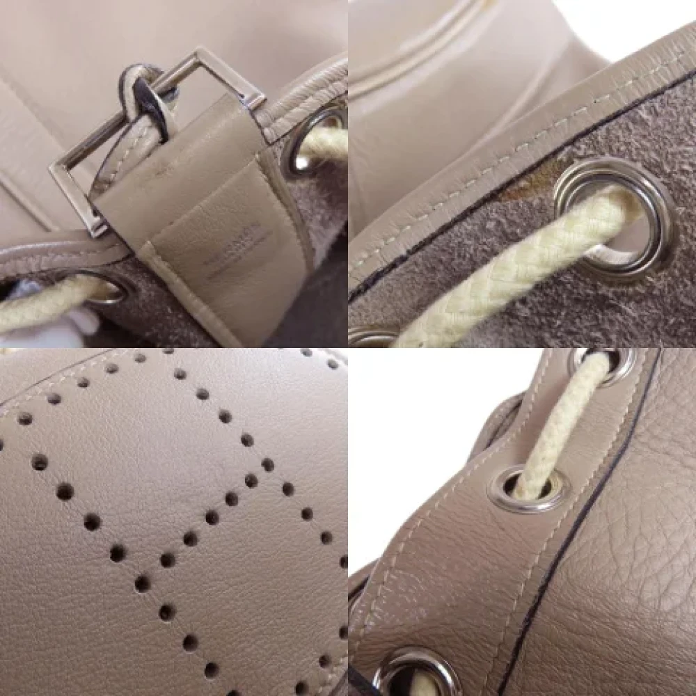 Hermès Vintage Pre-owned Leather totes Gray Dames