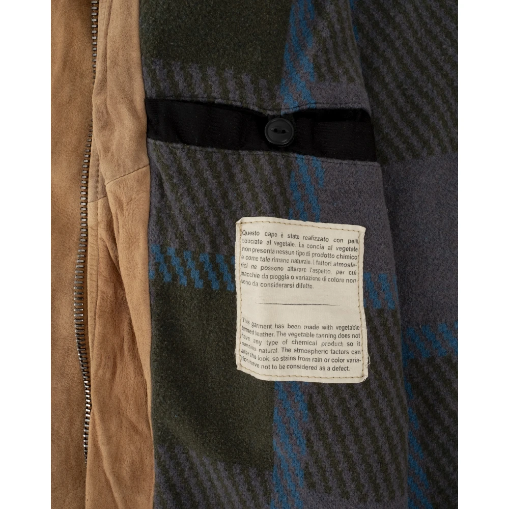 Giorgio Brato Vintage Gewassen Leren Jas Brown Heren
