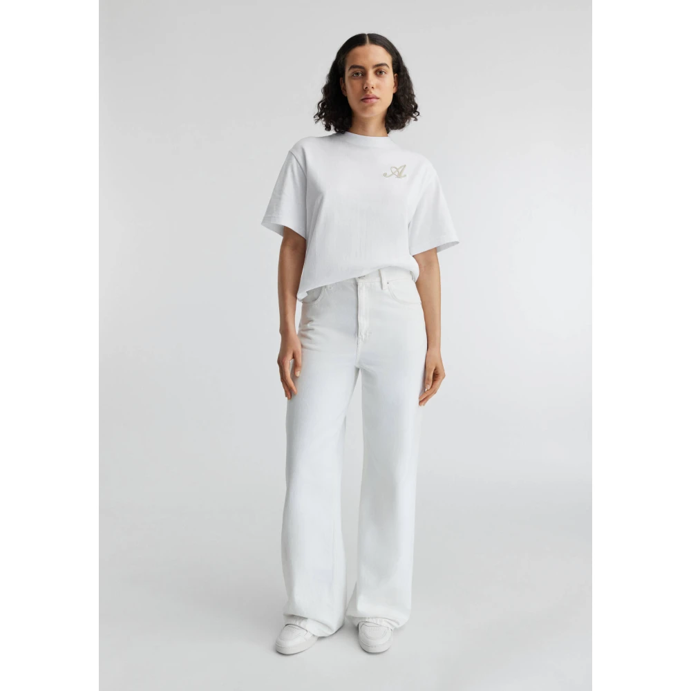 Axel Arigato Clara Wide-Leg Jeans White Dames