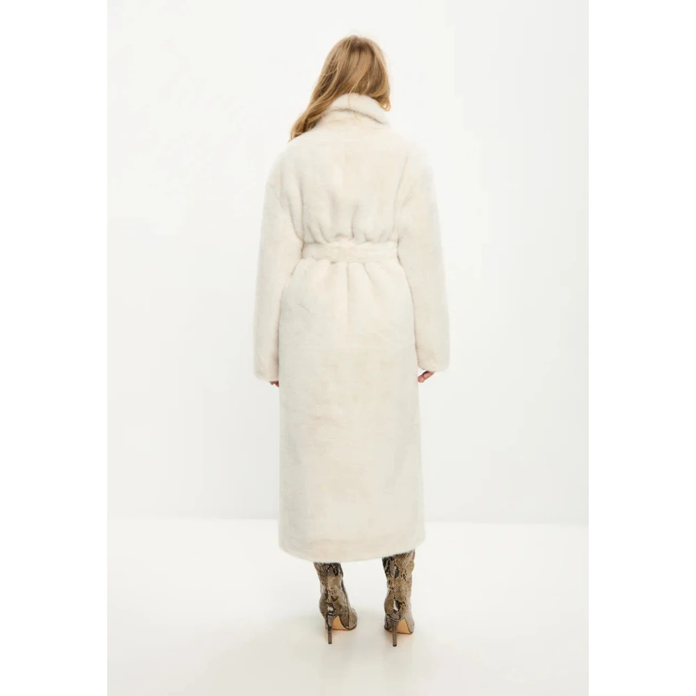 Cesare Gaspari Luxe Nep Bontjas Freya Wit White Dames