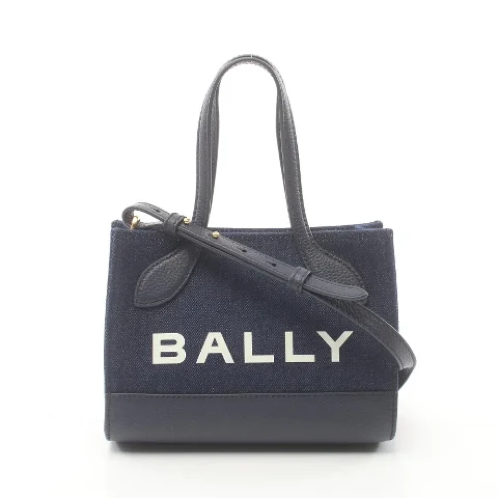 Bally Pre-owned Canvas handbags Blue Dames
