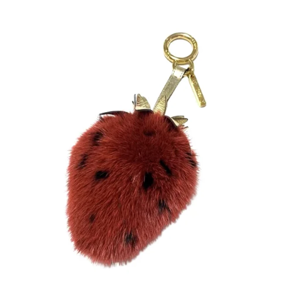 Fendi Vintage Pre-owned Fur key-holders Red Dames