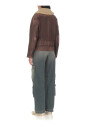 bruine-leren-gewatteerde-jas-met-boucle-kraag