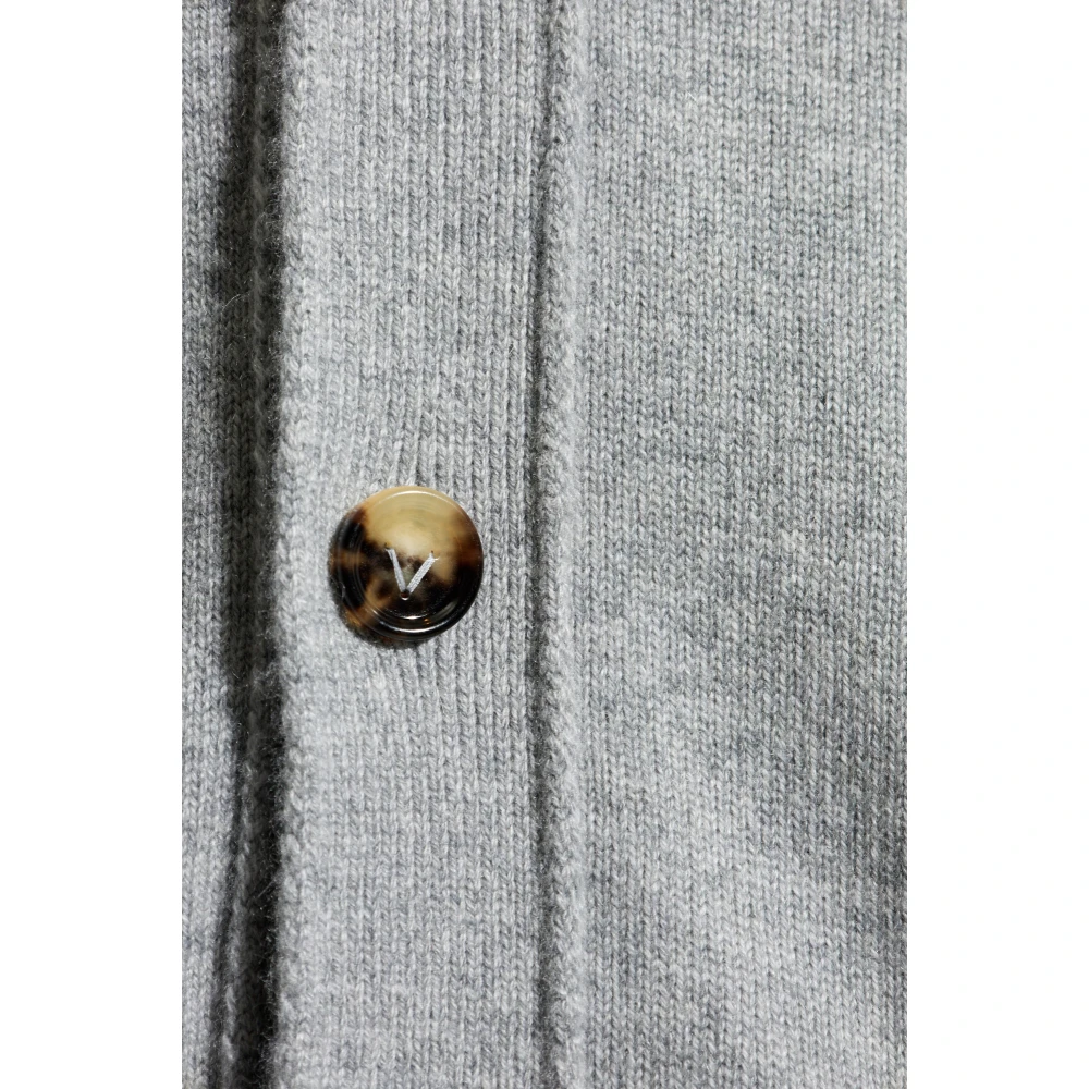 Bottega Veneta Knoop omhoog vest Gray Heren