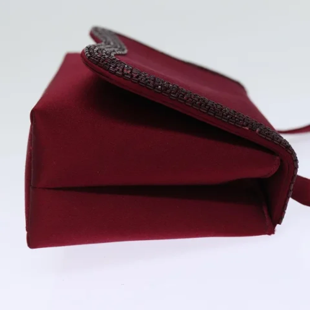 Chanel Vintage Pre-owned Fabric chanel-bags Red Dames