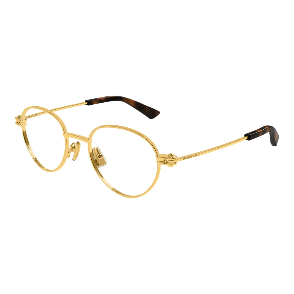 Bottega Veneta Gouden Eyewear Frames Bv1382O Zonnebril Yellow Unisex