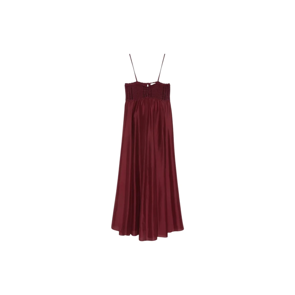 Forte Forte Red Maxi Dresses, Female, Xs, Maxi Dresses