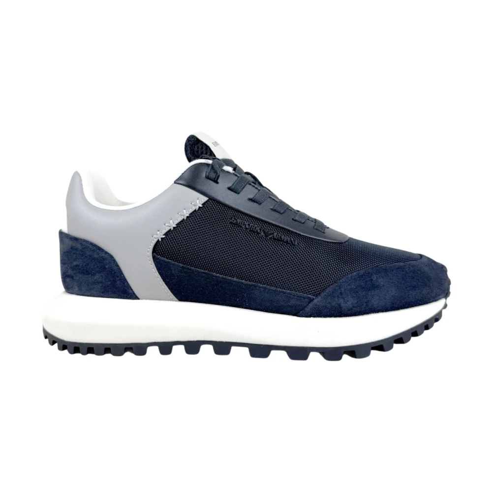 Emporio Armani Mex Sneaker Heren Schoenen Blauw