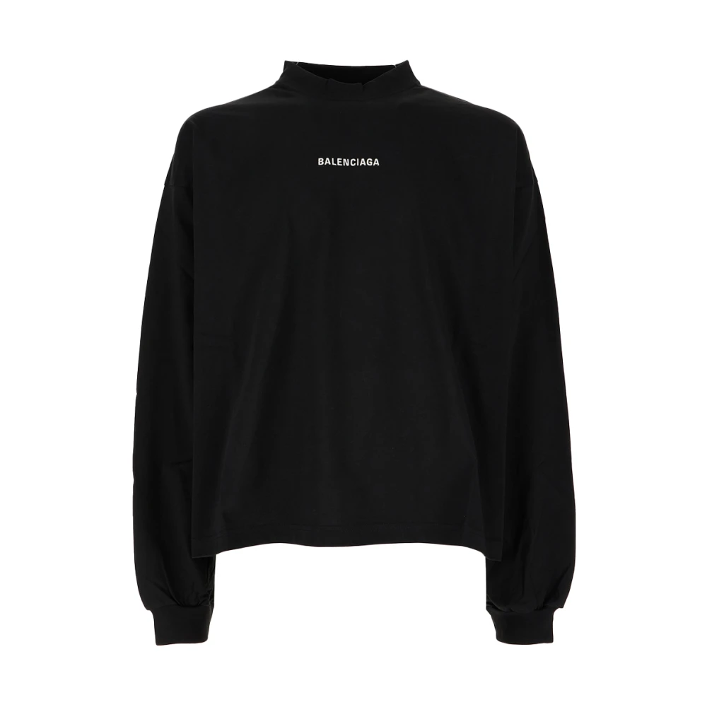 Balenciaga Casual Katoenen T-Shirt voor Mannen Black Heren