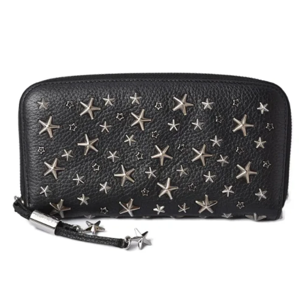 Jimmy Choo Pre-owned Leather wallets Black Dames