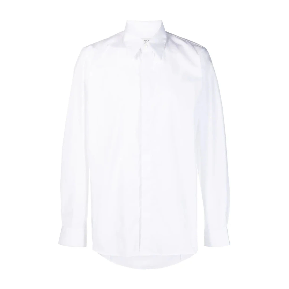 Dries Van Noten Carvie 6321 M.w. Overhemd Helder Wit White Heren