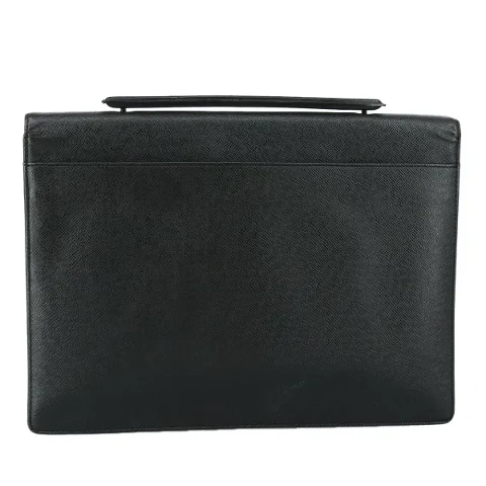 Louis Vuitton Vintage Pre-owned Leather briefcases Black Dames